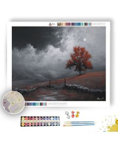 STILL WORLD WITH ONE COLOR - Paint by Numbers Full Kit