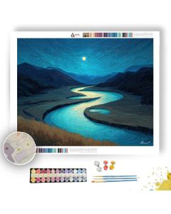 NIGHTSONG RIVER CURVE - Paint by Numbers Full Kit