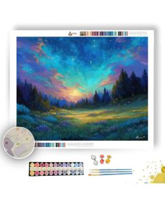 AURORA MEADOW LIGHT - Paint by Numbers Full Kit