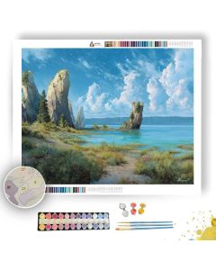 BRIGHTFLOW COASTLINE - Paint by Numbers Full Kit
