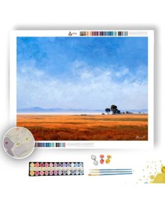 DISTANT TREELINE FIELD - Paint by Numbers Full Kit