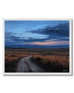 DUSK OVER OPEN LAND - FRAMED
