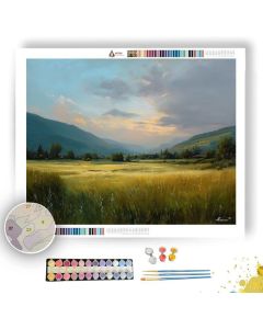 EVENING LIGHT WIDE LAND - Paint by Numbers Full Kit