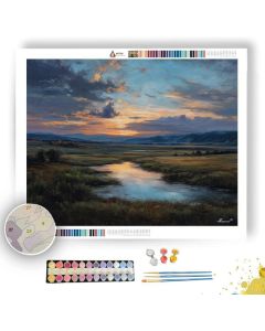 LAND AT REST EVENING - Paint by Numbers Full Kit