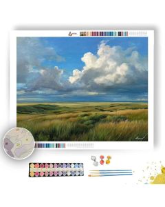 LIGHT DRIFT OVER PLAINS - Paint by Numbers Full Kit