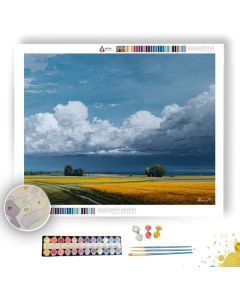 LOW CLOUD FIELD QUIET - Paint by Numbers Full Kit