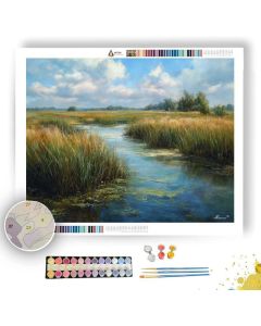 LOW MARSH QUIET WATER - Paint by Numbers Full Kit