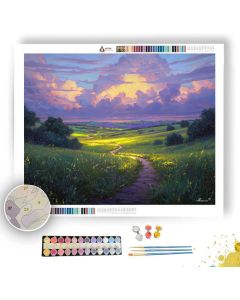 LUMINOUS FIELD PATH - Paint by Numbers Full Kit