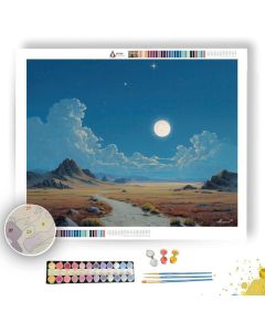 LUNAR SILENCE PLAINS - Paint by Numbers Full Kit