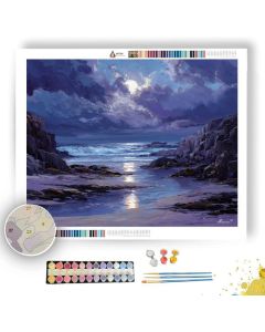 MIDNIGHT COAST STILL - Paint by Numbers Full Kit
