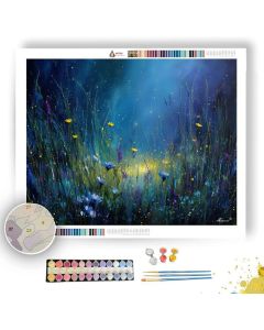 MIDNIGHT MEADOW AURA - Paint by Numbers Full Kit