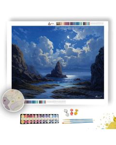 MOONQUIET COASTLINE - Paint by Numbers Full Kit