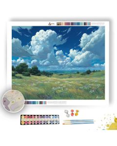 OPEN SKY FIELD REST - Paint by Numbers Full Kit