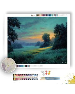 PASTURE AT DAYBREAK - Paint by Numbers Full Kit