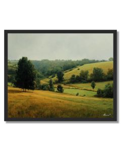 PASTURE IN STILL LIGHT - FRAMED