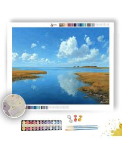 QUIET COASTAL FLATS - Paint by Numbers Full Kit