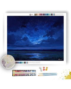 SAPPHIRE SKY FLATS - Paint by Numbers Full Kit