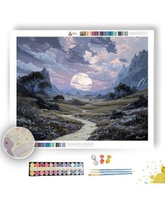 SILVER PATH MOONRISE - Paint by Numbers Full Kit