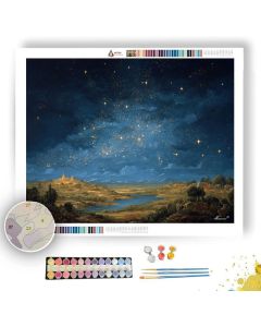 STARS ABOVE QUIET LAND - Paint by Numbers Full Kit