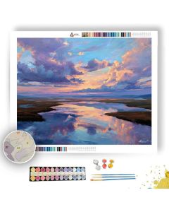 STILL SKY RIVER FLATS - Paint by Numbers Full Kit