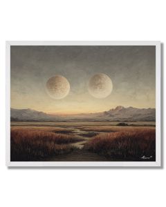 TWIN ORBIT LOWLAND - FRAMED