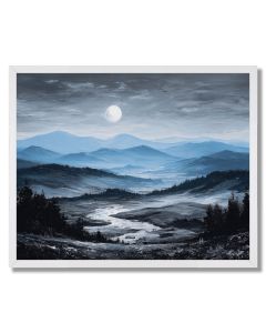 BLUE MOON RISE - FRAMED