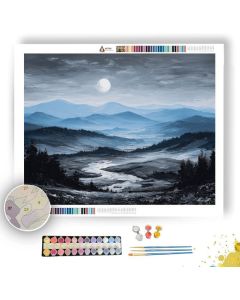 BLUE MOON RISE - Paint by Numbers Full Kit