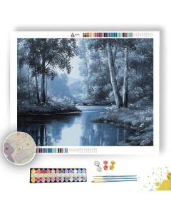 BLUE RIVER LINE B&W - Paint by Numbers Full Kit