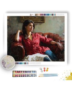 CALM SEATED FIGURE - Paint by Numbers Full Kit