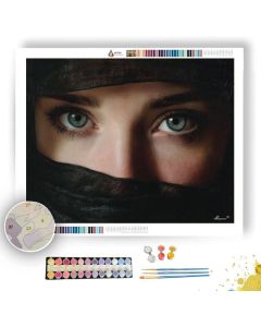 EYES IN SHADOW - Paint by Numbers Full Kit