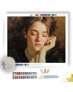 RESTING EXPRESSION - Paint by Numbers Full Kit