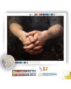 RESTING HANDS - Paint by Numbers Full Kit