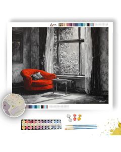 SINGLE ACCENT MEMORY B&W - Paint by Numbers Full Kit