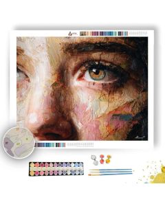 TEXTURED PORTRAIT - Paint by Numbers Full Kit