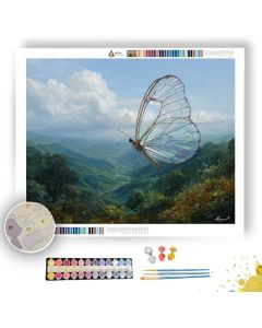 GLASSWING BUTTERFLY RIDGE - Paint by Numbers Full Kit