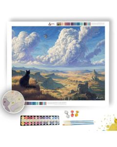 WINDSPIRIT FELINE HILLS - Paint by Numbers Full Kit