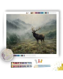 MISTHORN ELK LOWLAND - Paint by Numbers Full Kit