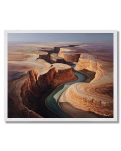 SEDIMENT FLOW CANYON - FRAMED
