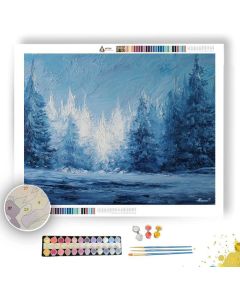 ICEBOUND FOREST EDGE - Paint by Numbers Full Kit