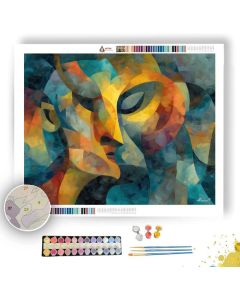 BRIGHT GRAPHIC FIGURE - Paint by Numbers Full Kit