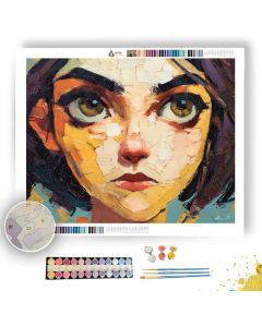 WARM GROUNDED FRAME - Paint by Numbers Full Kit