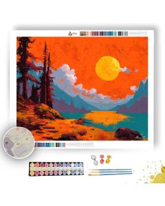 BRIGHT SCENE - Paint by Numbers Full Kit