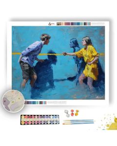FOCUSED SHARP TENSION - Paint by Numbers Full Kit