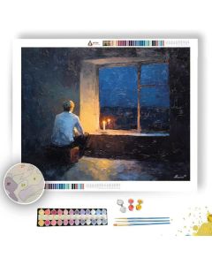 FLOATING GRAPHIC PRESENCE - Paint by Numbers Full Kit