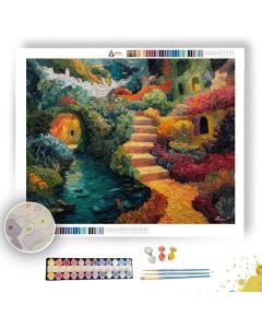 BOLD BROKEN TRACE - Paint by Numbers Full Kit