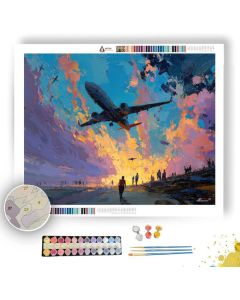 DARK PLANE - Paint by Numbers Full Kit