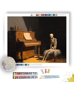 SKELETON MUSIC ROOM - Paint by Numbers Full Kit