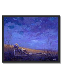 SKELETON STAR GAZE - FRAMED
