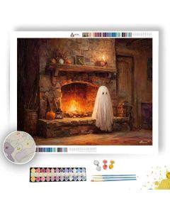 HEARTHSIDE GHOST FRIEND - Paint by Numbers Full Kit