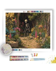 SKELETON GARDEN PATH - Paint by Numbers Full Kit